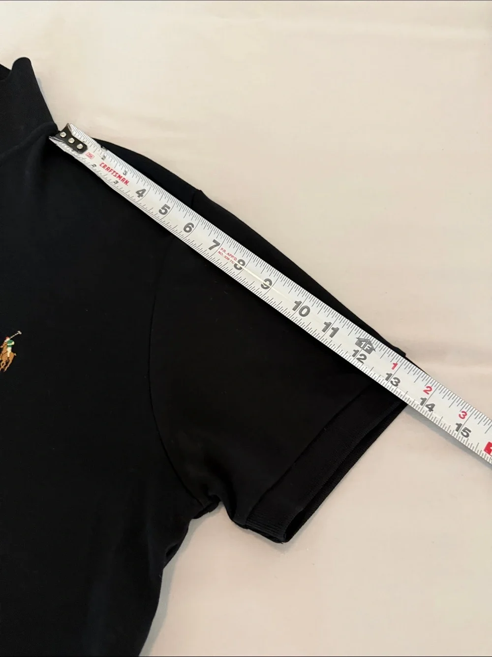 Ralph Lauren Men’s Black Polo with Yellow Pony